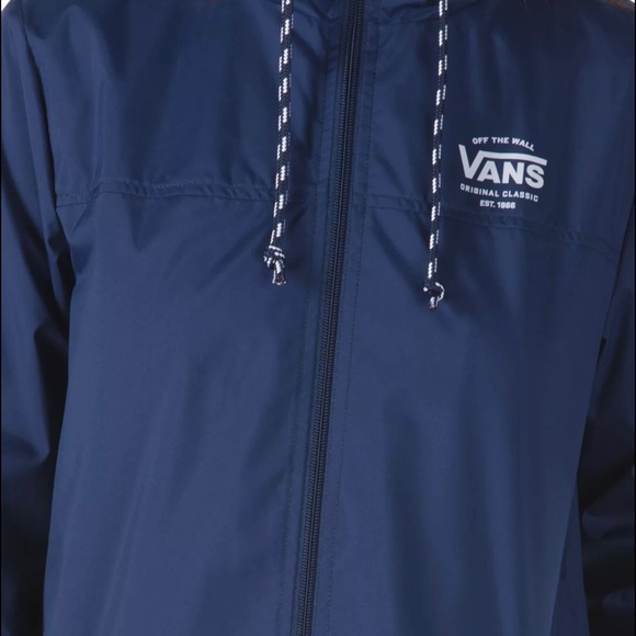 VANS Kastle MTE Long Windbreaker Jacket Blue - Picture 5 of 5